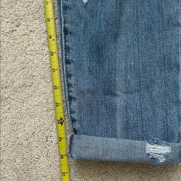 Pistola | Light Blue Relaxed Fit Distressed Straight Leg Jeans | 26 | In 26”-28” - Picture 10 of 12